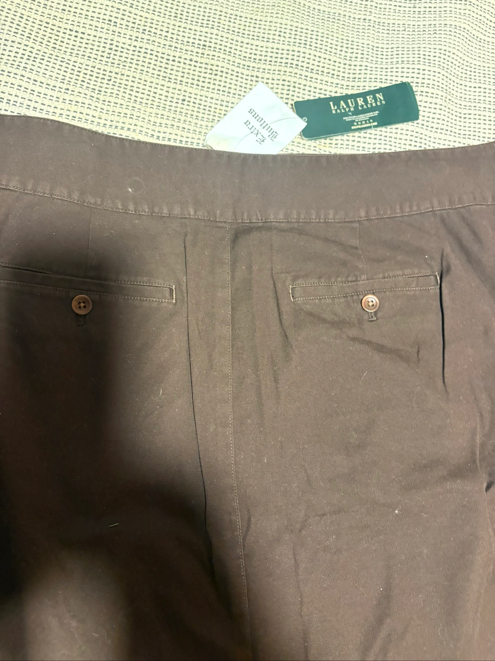 jupe falda lauren ralph lauren marron brown 18w 52 novo etiquetas – photo 5